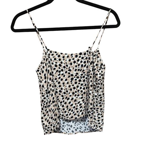 & Other Stories Cheetah Print Spaghetti Strap Tank Top Size 4 - Picture 4 of 6